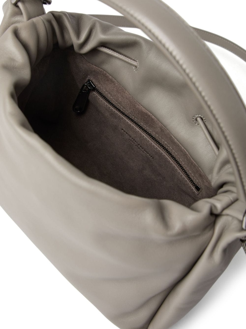 Brunello Cucinelli Small Mellow Leather Bucket Bag