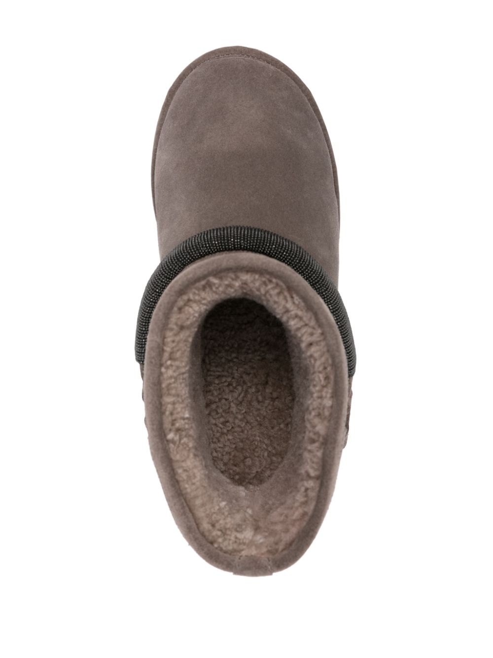 Brunello Cucinelli Suede Boots In Grey