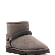 Brunello Cucinelli Suede Boots In Grey