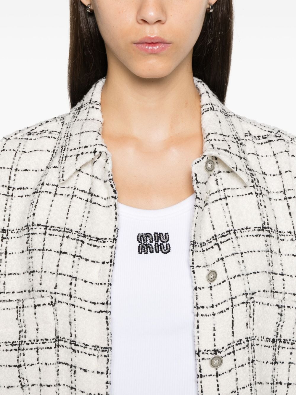 Iro Tweed Shirt In Beige