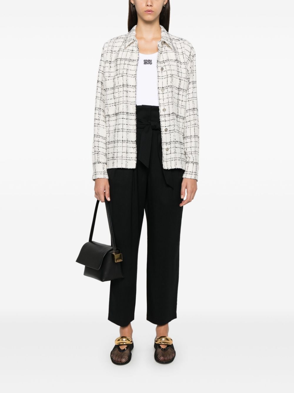 Iro Tweed Shirt In Beige