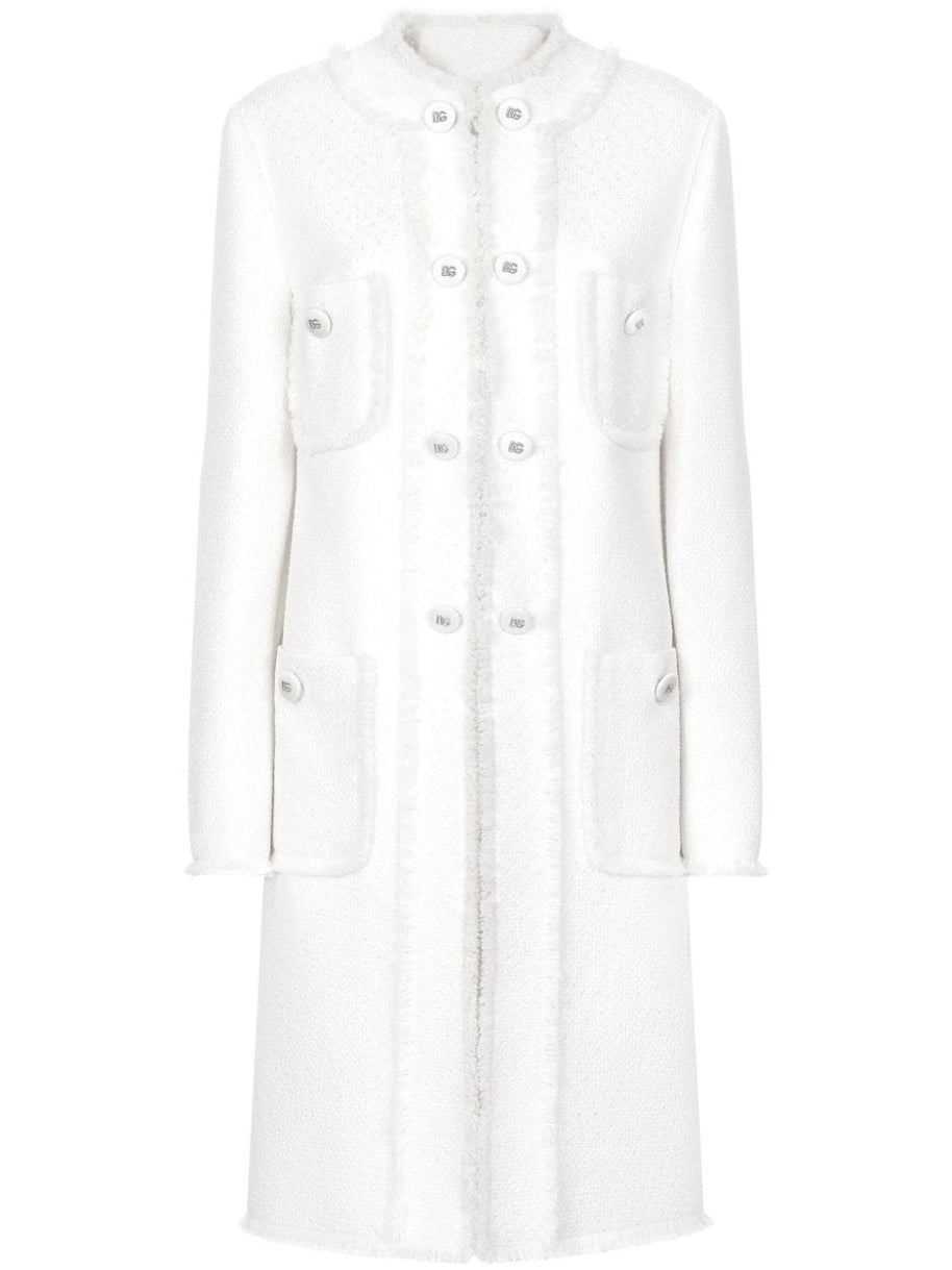 Dolce & Gabbana Long Tweed Coat