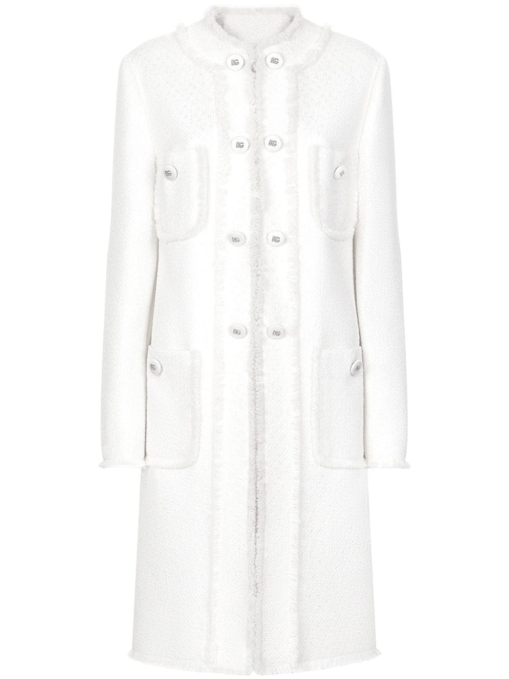 Dolce & Gabbana Long Tweed Coat