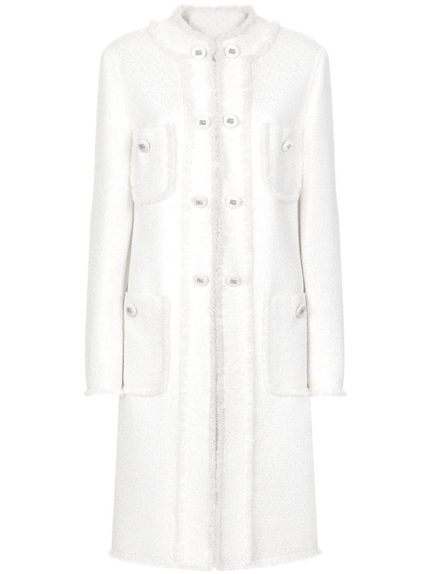 Dolce & Gabbana Long Tweed Coat