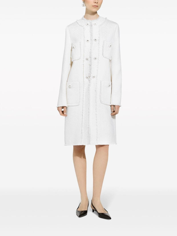 Dolce & Gabbana Long Tweed Coat