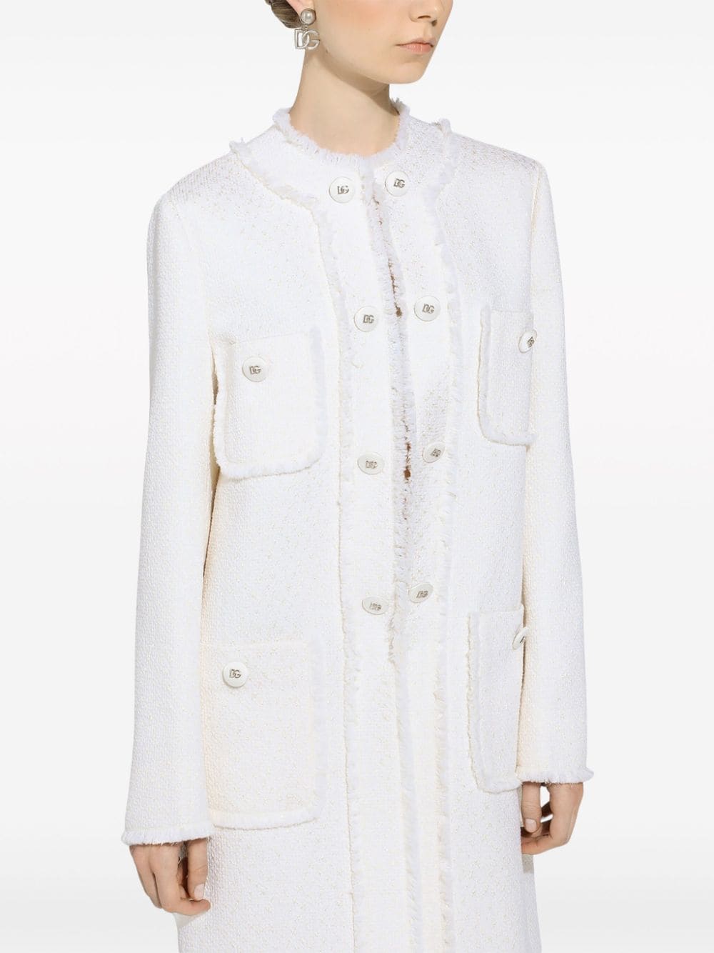 Dolce & Gabbana Long Tweed Coat