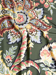Etro Printed Jersey Tunic Dress In Green