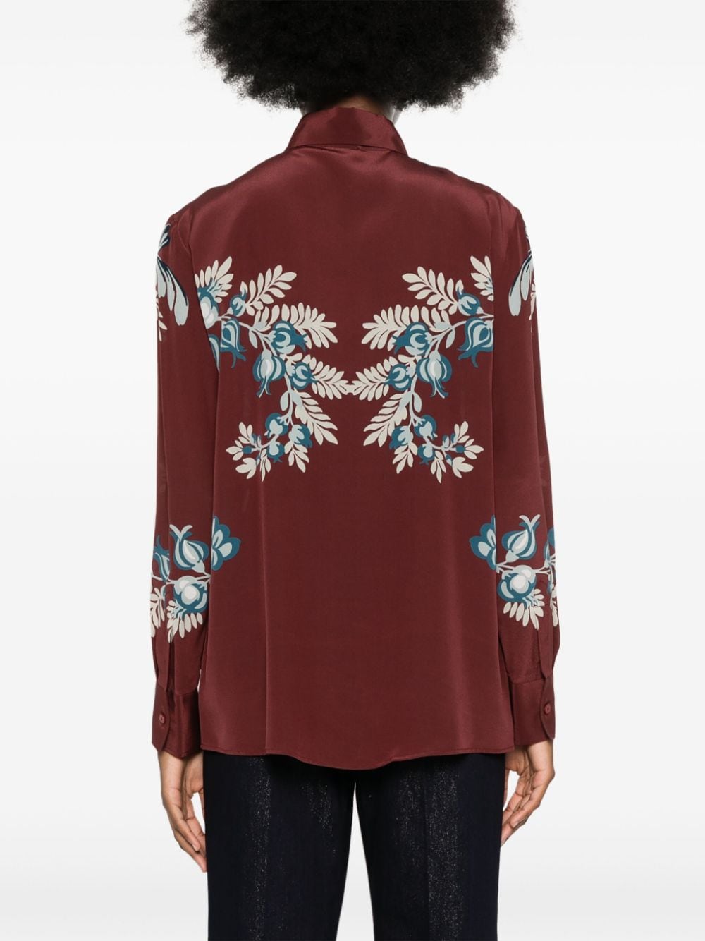 Etro Floral Print Silk Shirt