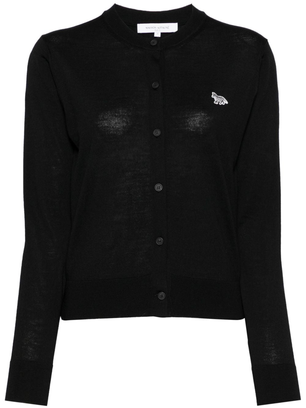 MAISON KITSUNE' Wool Pullover Sweater Black