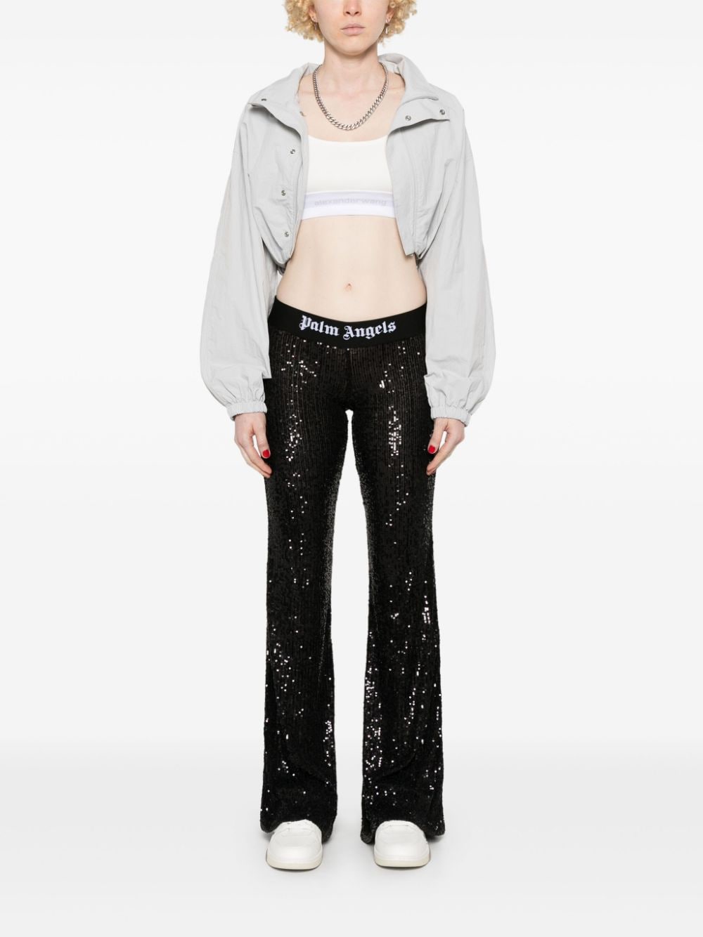 Palm Angels Stretch Sequin Pants