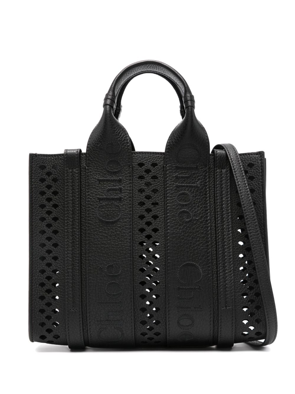 Chloe Woody Small Leather Tote Bag