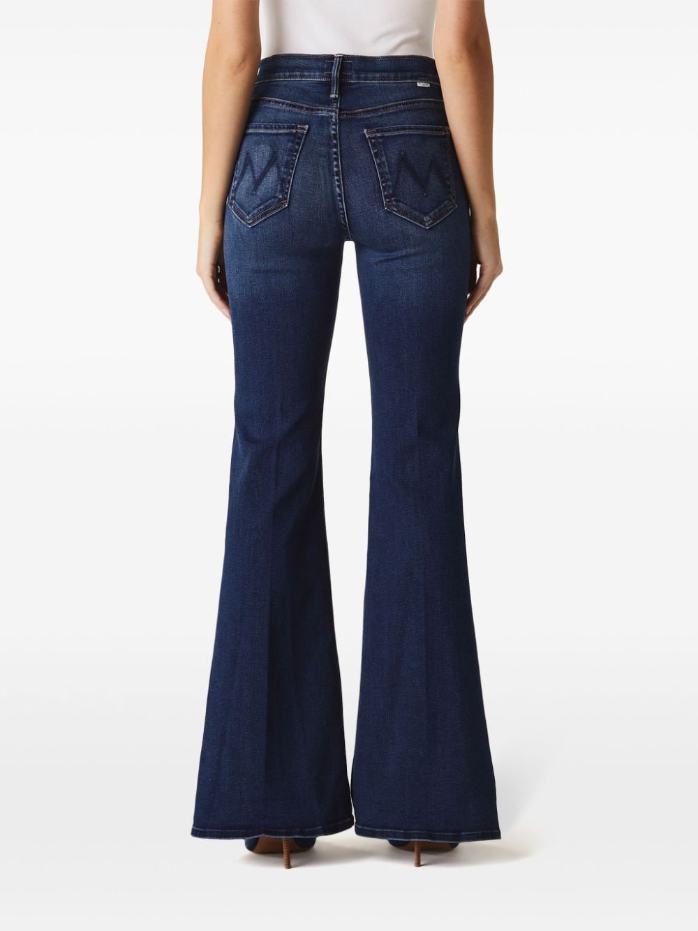 Mother The Doozy Wide Leg Jeans in Uncharted Waters