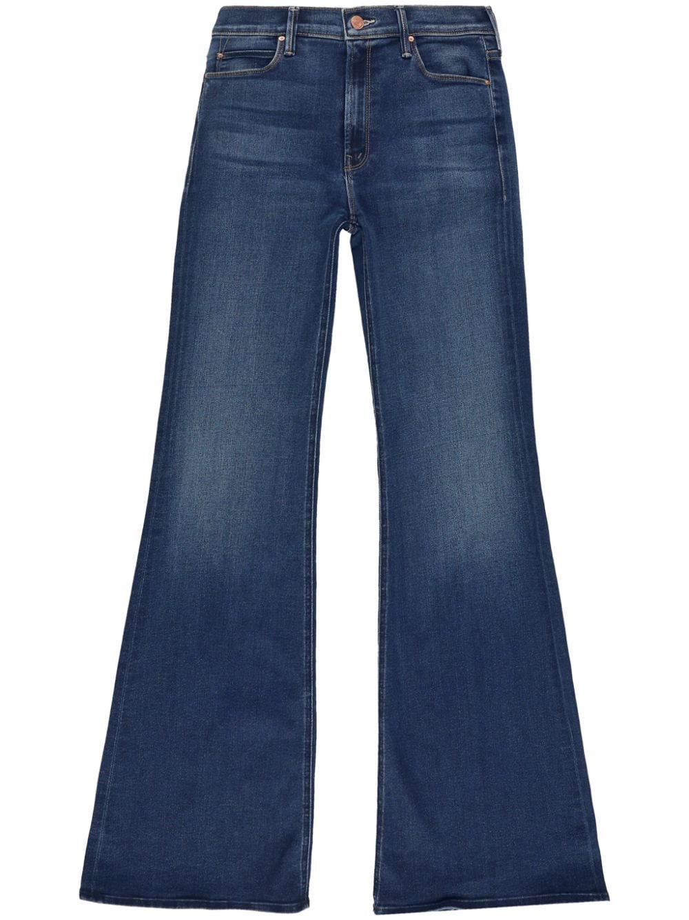 Mother The Doozy Wide Leg Jeans in Uncharted Waters