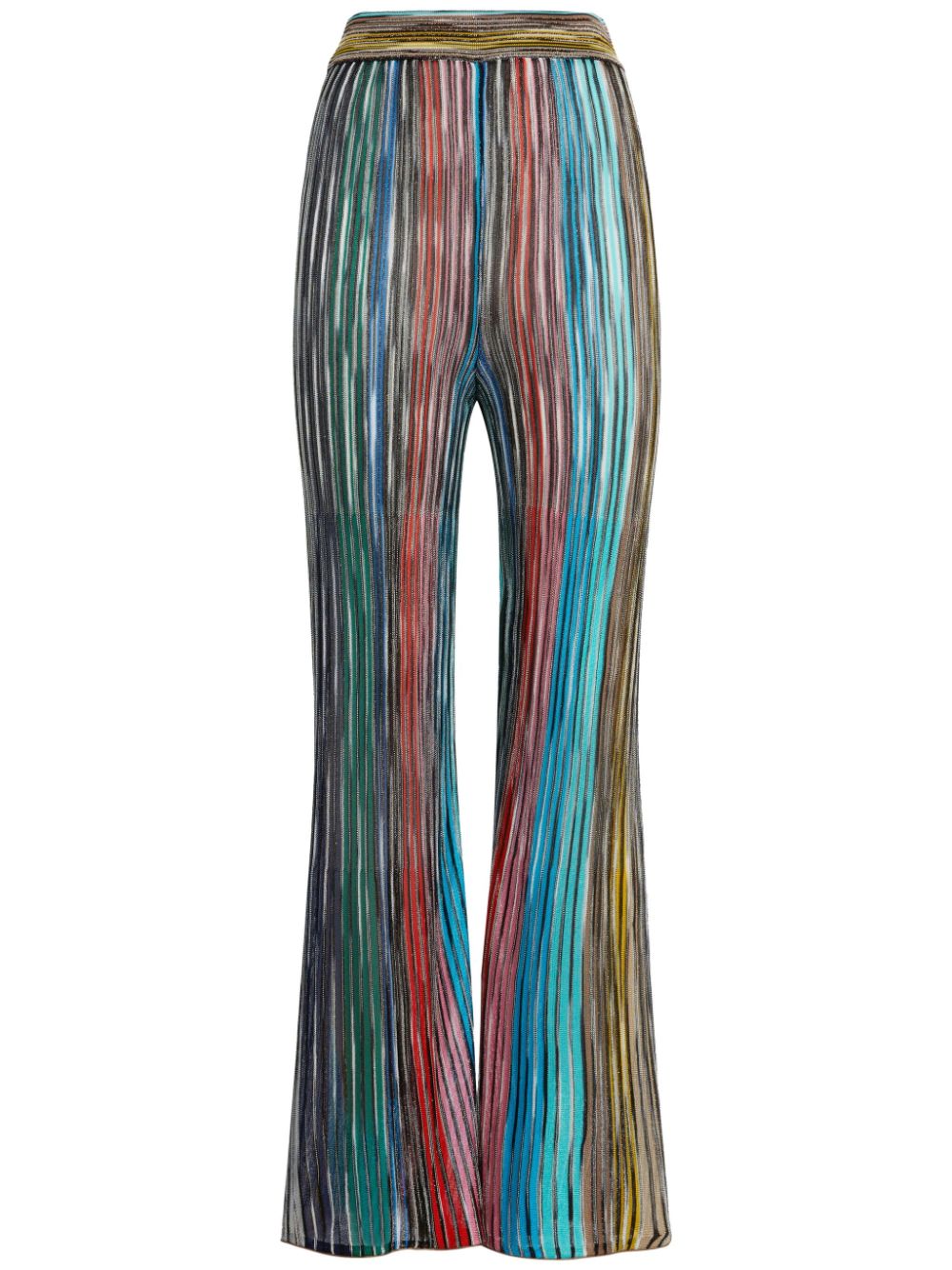 Missoni Metallic Striped Flared Pants