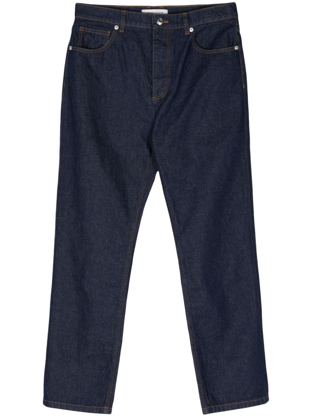 MAISON KITSUNE' Straight Leg Jeans In Blue