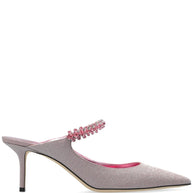 Jimmy Choo Bing 65 Glittered Leather Mules