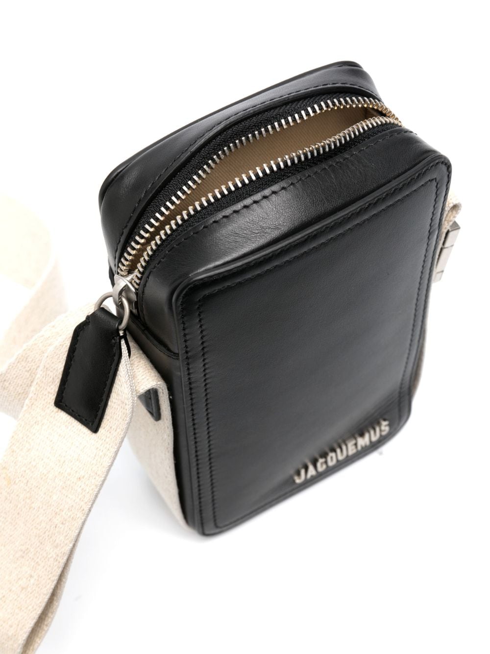 JACQUEMUS Le Cuerda Vertical Crossbody Bag Black