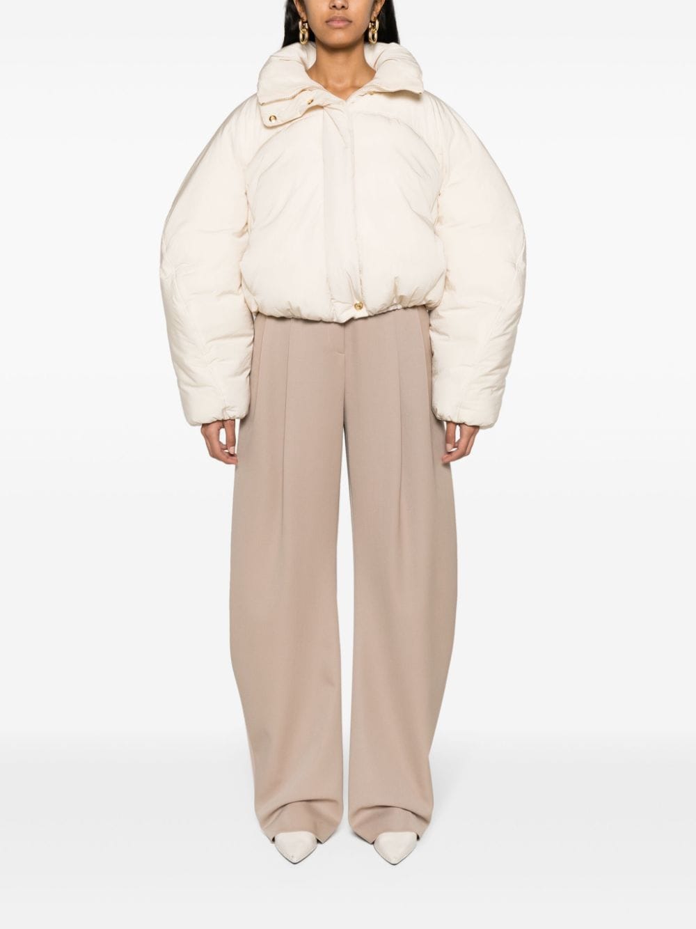 JACQUEMUS The Caraco Cropped Puffer Jacket