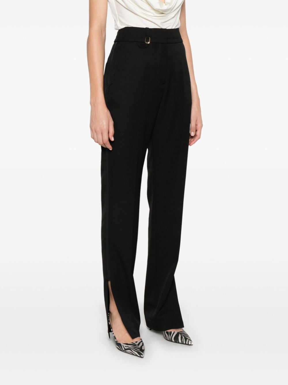 JACQUEMUS Wool Trousers Tibau Black