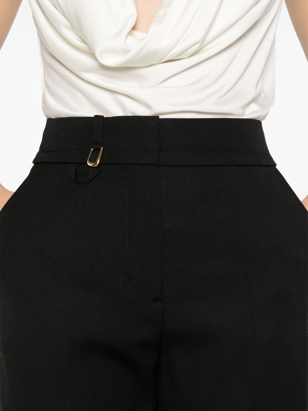 JACQUEMUS Wool Trousers Tibau Black