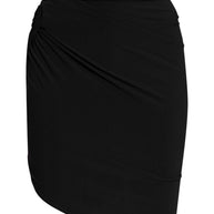 JACQUEMUS Asymmetric Draped Skirt Black