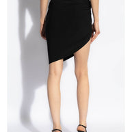 JACQUEMUS Asymmetric Draped Skirt Black
