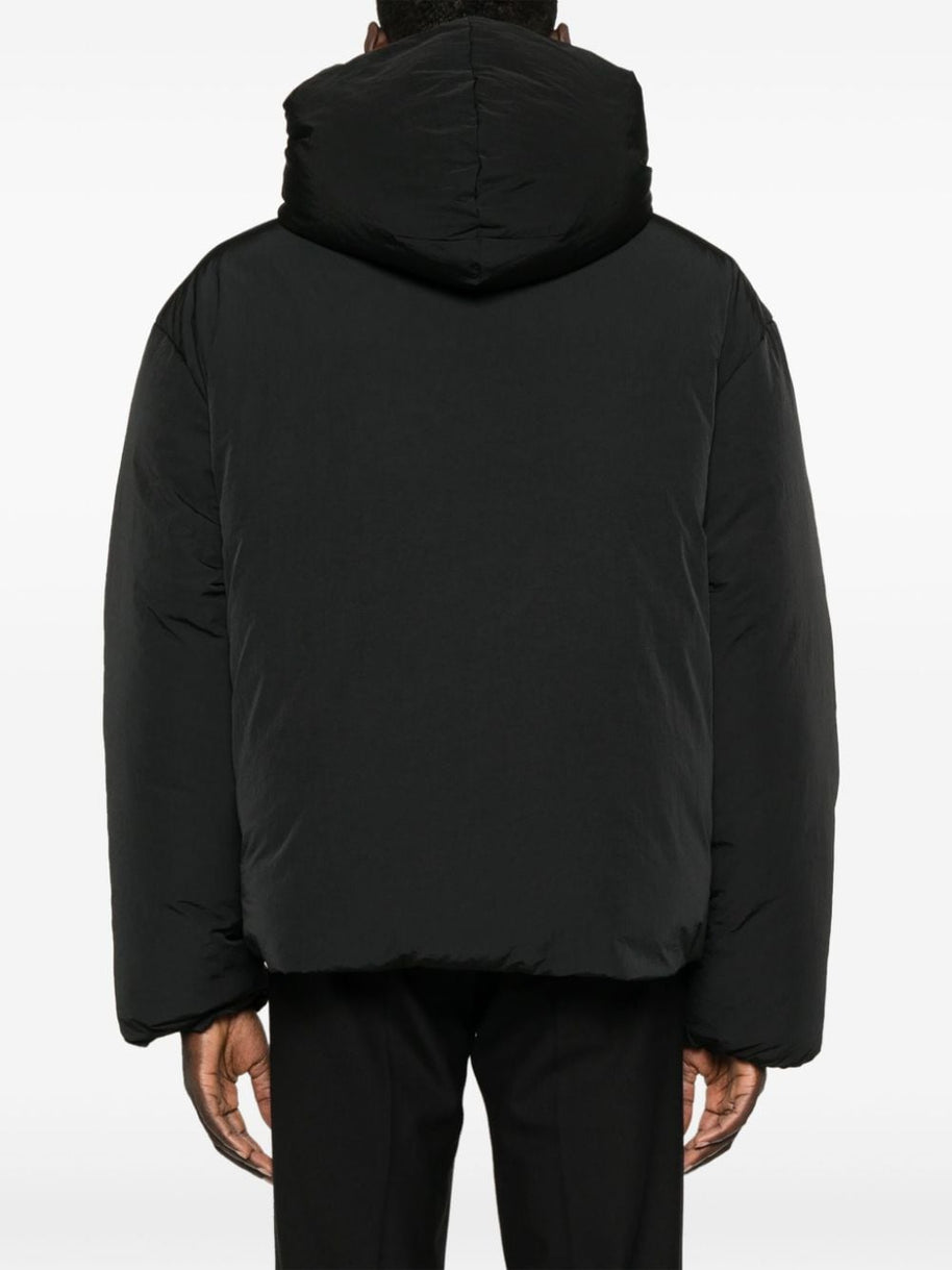 JACQUEMUS Hooded Coats Black