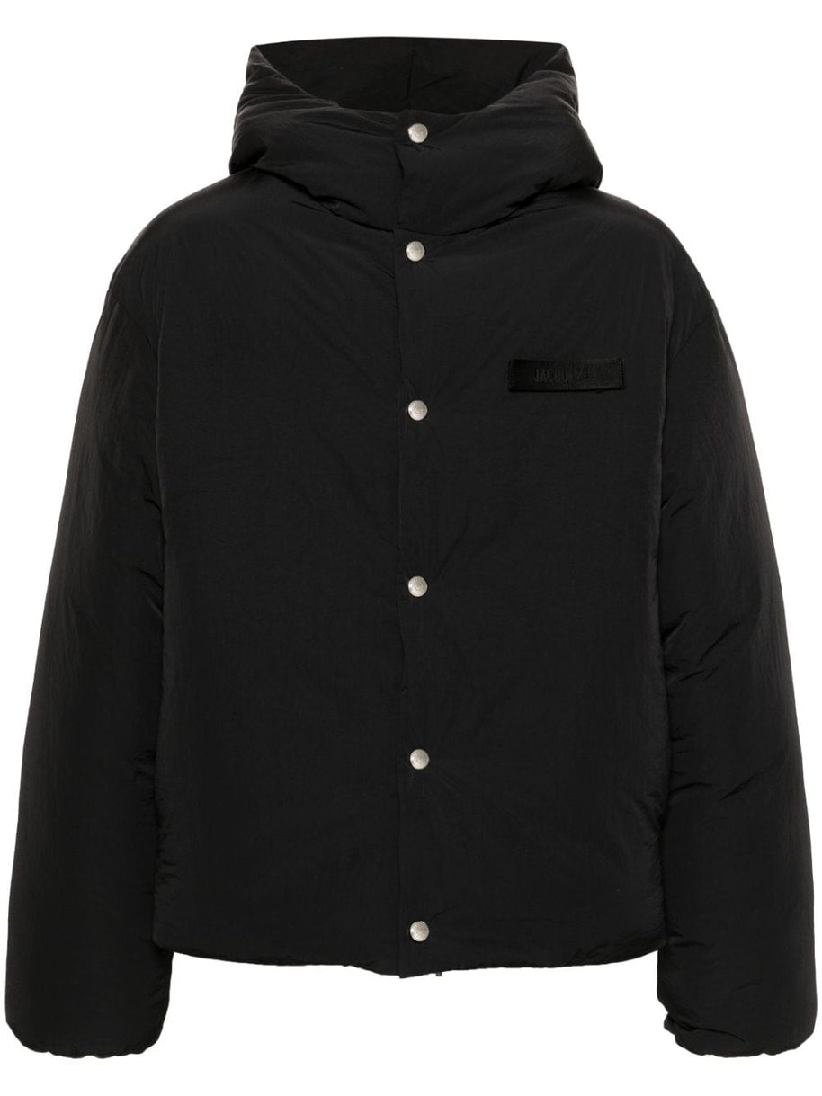 JACQUEMUS Hooded Coats Black