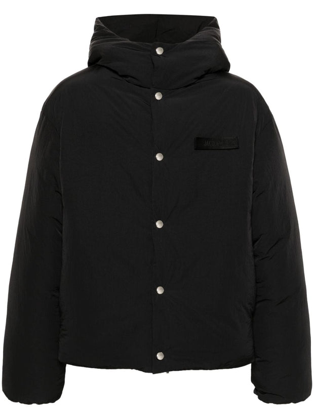 JACQUEMUS Hooded Coats Black