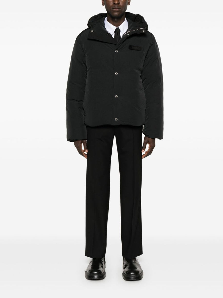 JACQUEMUS Hooded Coats Black