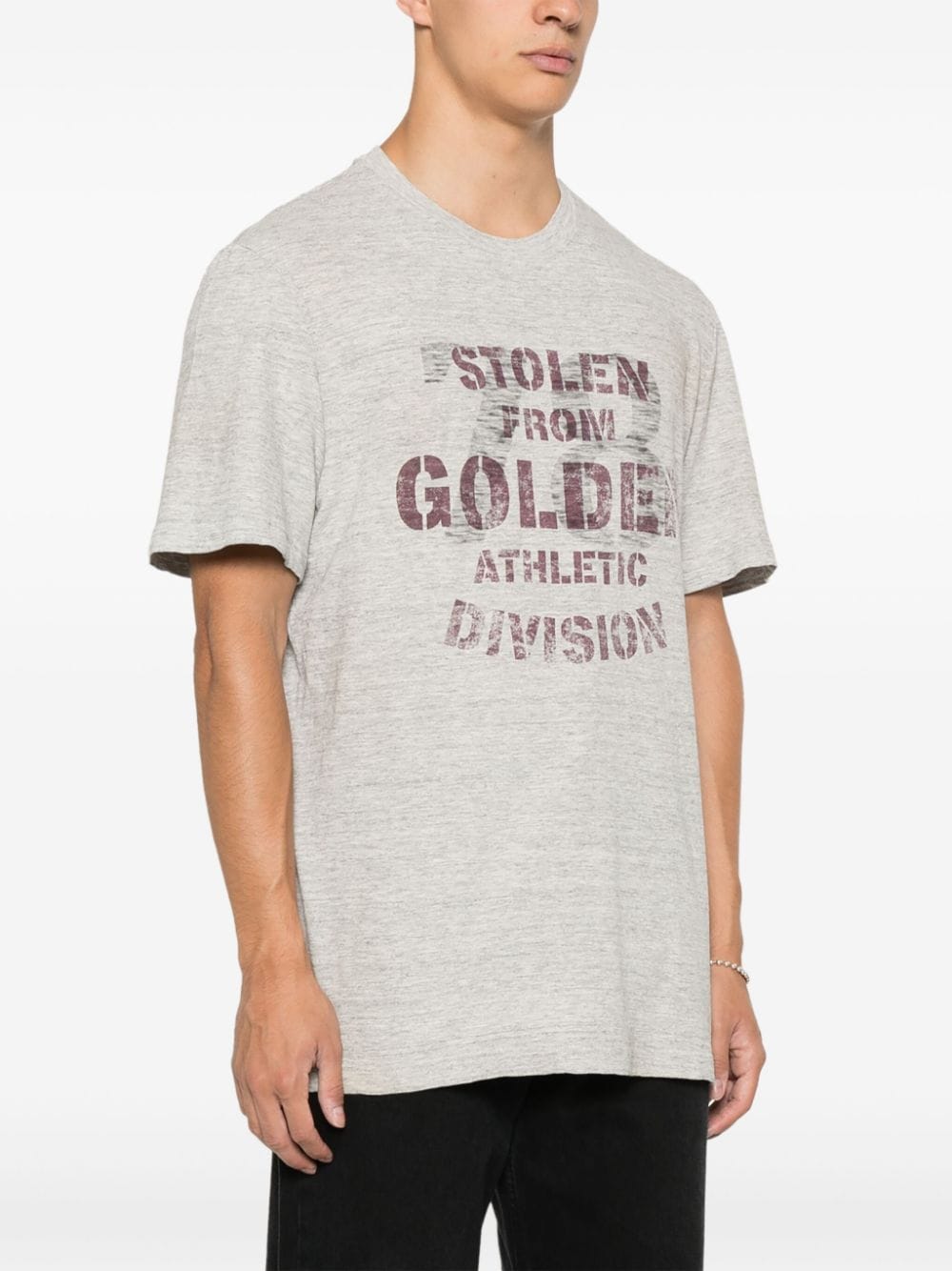 Golden Goose Graphic Print T-Shirt Grey