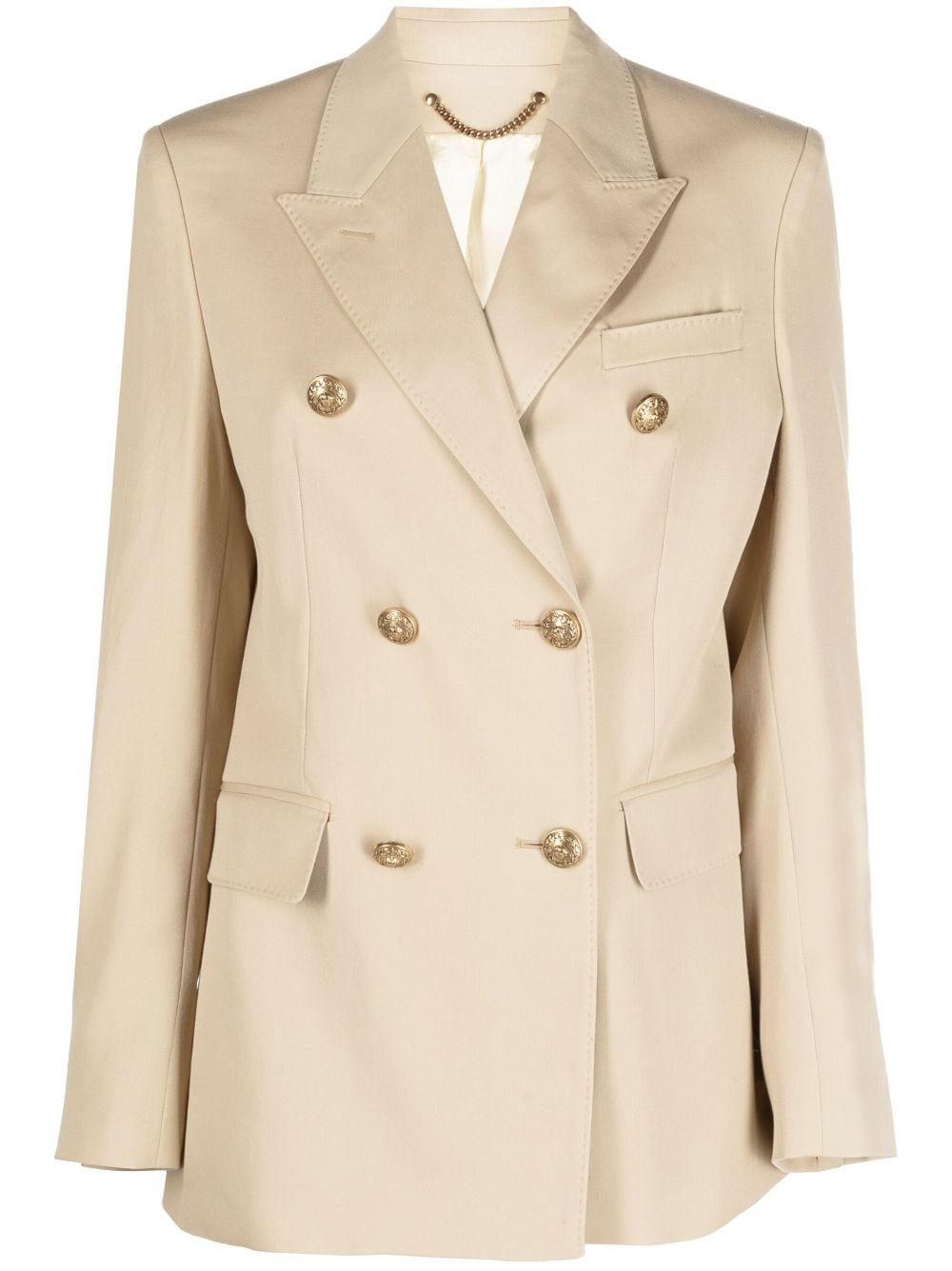 Golden Goose Wool Double Breasted Jacket Beige