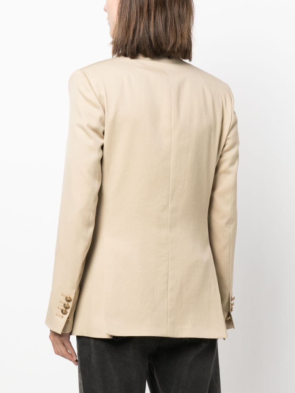 Golden Goose Wool Double Breasted Jacket Beige