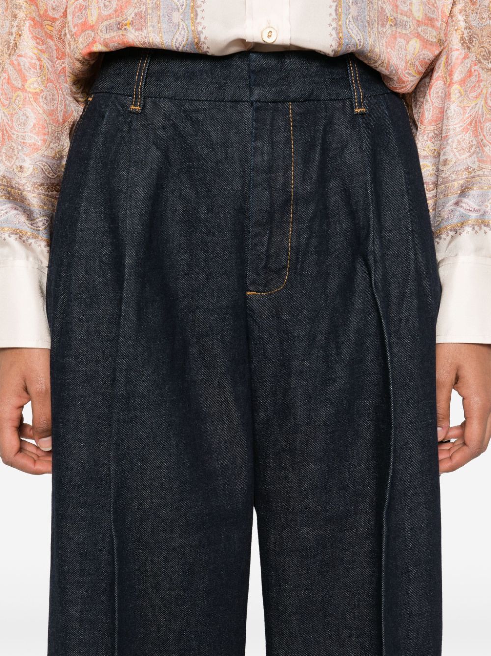 Zimmermann Illustration Jeans Blue