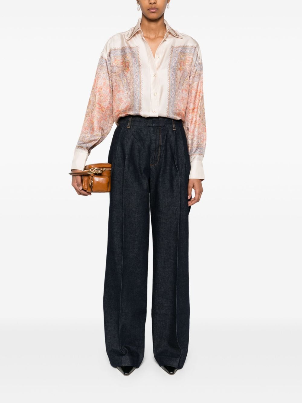 Zimmermann Illustration Jeans Blue