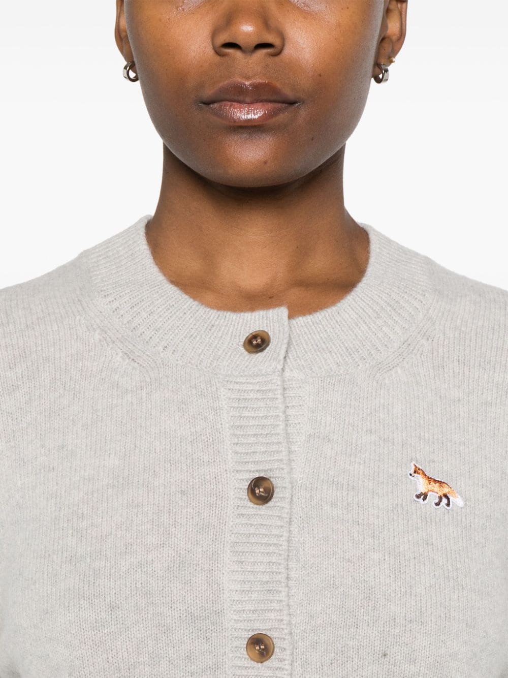 Maison Kitsune Baby Fox Wool Cardigan