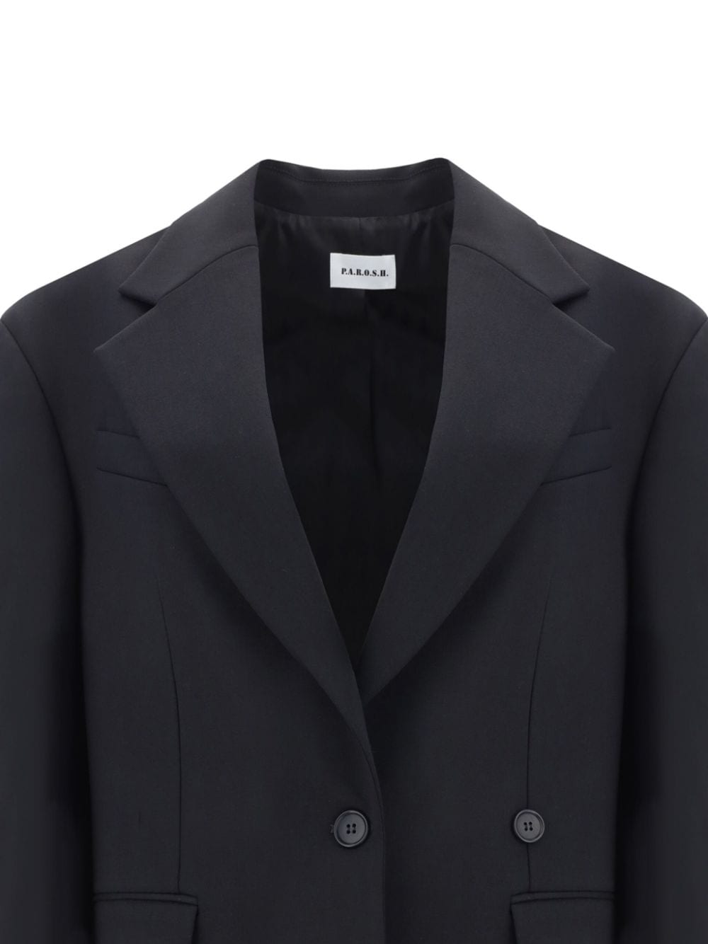 Parosh Single Breasted Jacket In Black