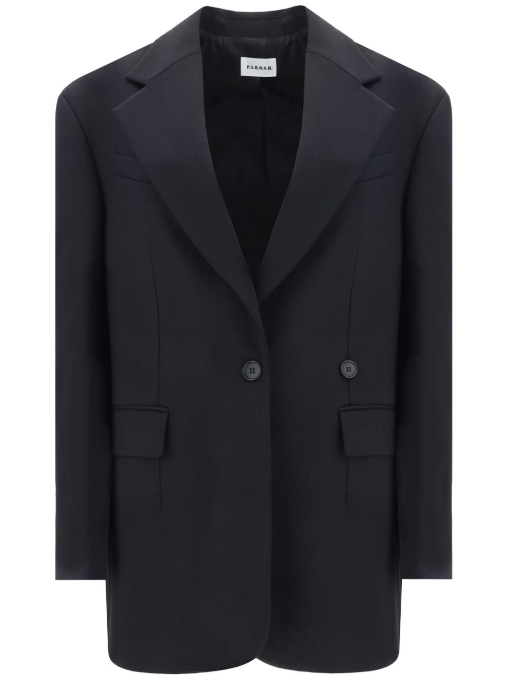 Parosh Single Breasted Jacket In Black