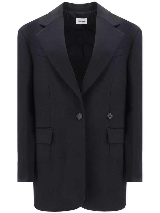 Parosh Single Breasted Jacket In Black