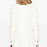 Parosh Double Breasted Blazer In White