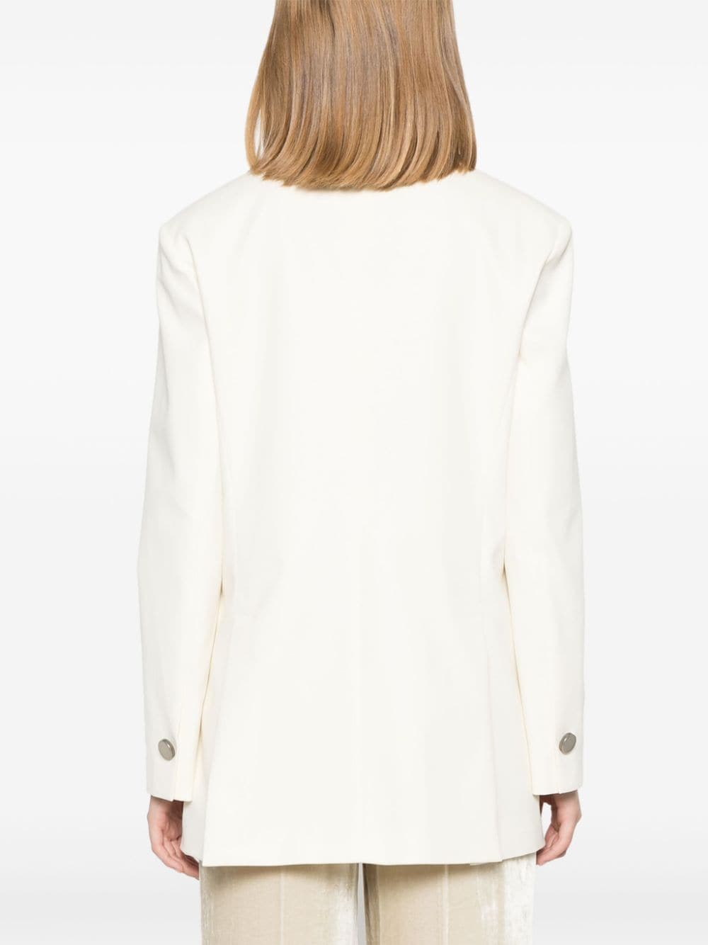 Parosh Double Breasted Blazer In White