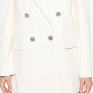 Parosh Double Breasted Blazer In White