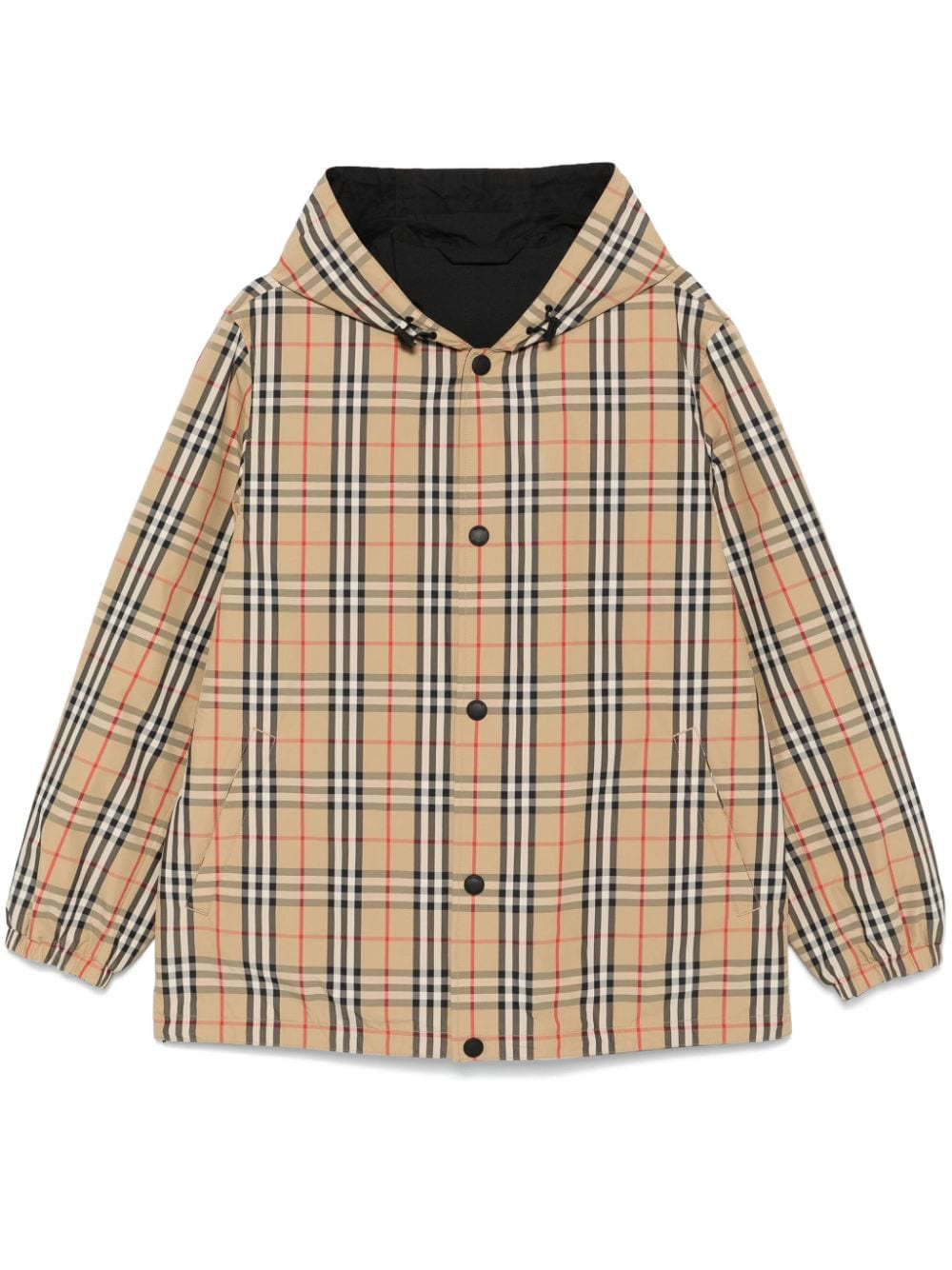 Burberry Reversible Check Hooded Jacket