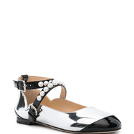 MACH & MACH Ballet Flats In Silver