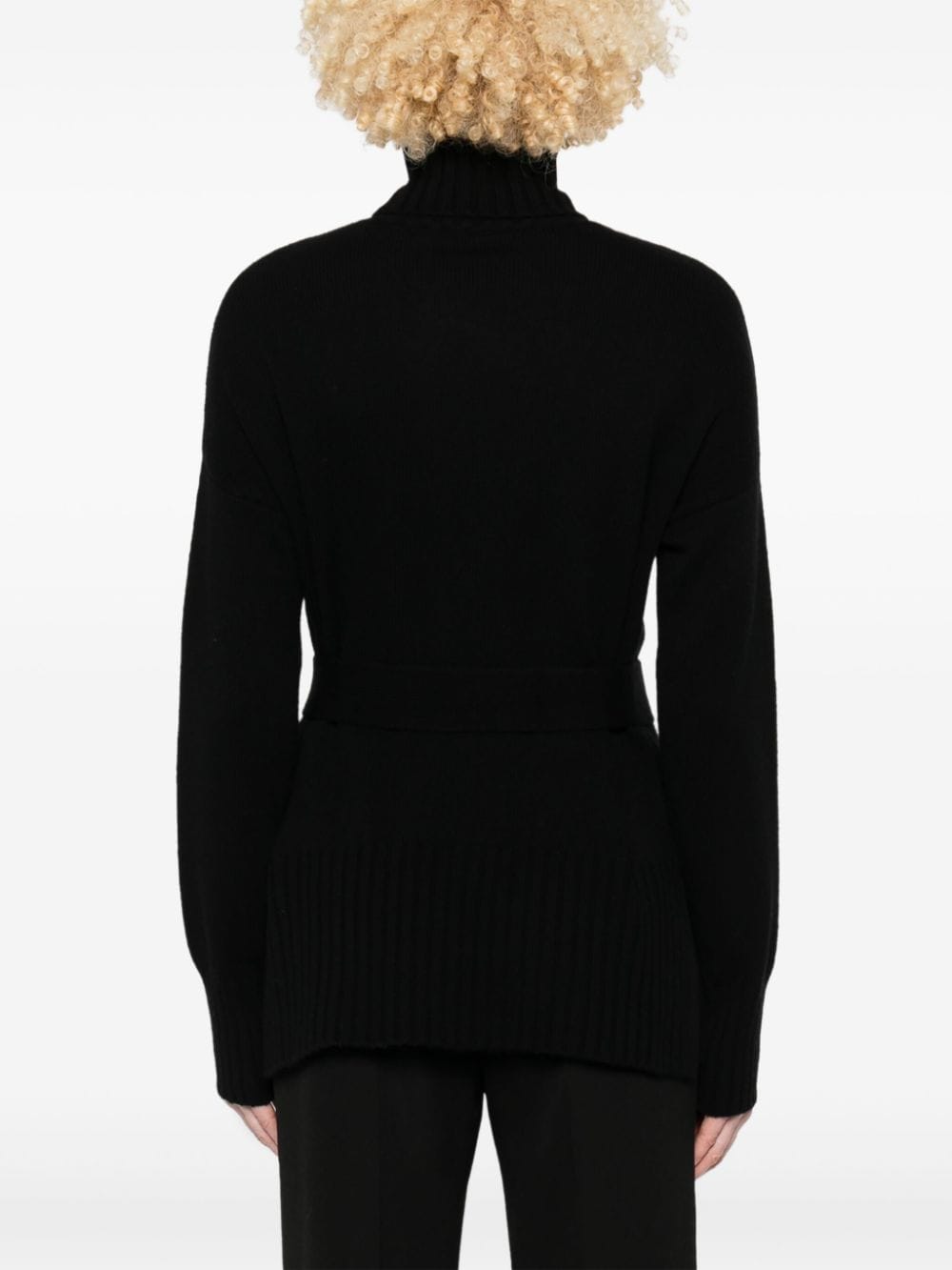 WILD CASHMERE Wool And Cashmere Blend Sweater In Black