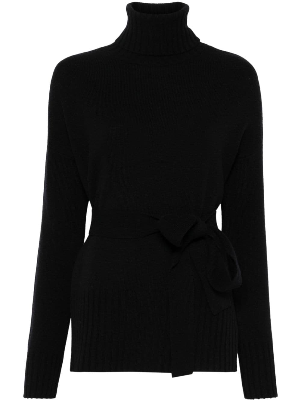 WILD CASHMERE Wool And Cashmere Blend Sweater In Black