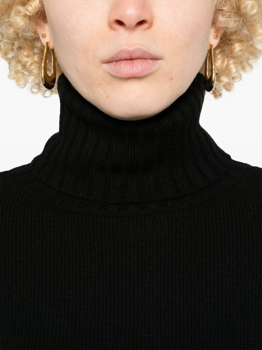WILD CASHMERE Wool And Cashmere Blend Sweater In Black