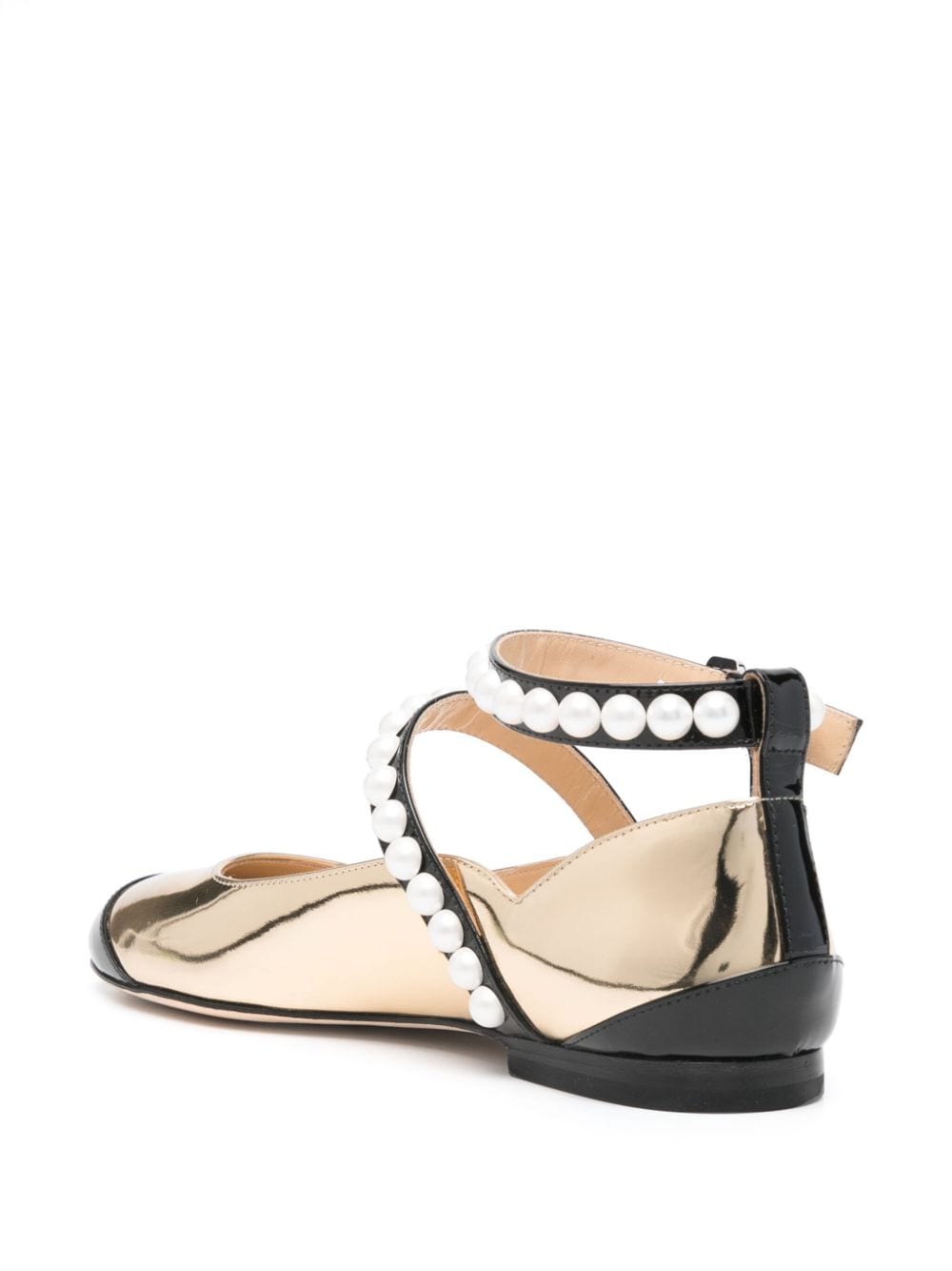 MACH & MACH Ballet Flats In Golden