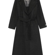 Paltò Paola Wool Belted Coat - Grey