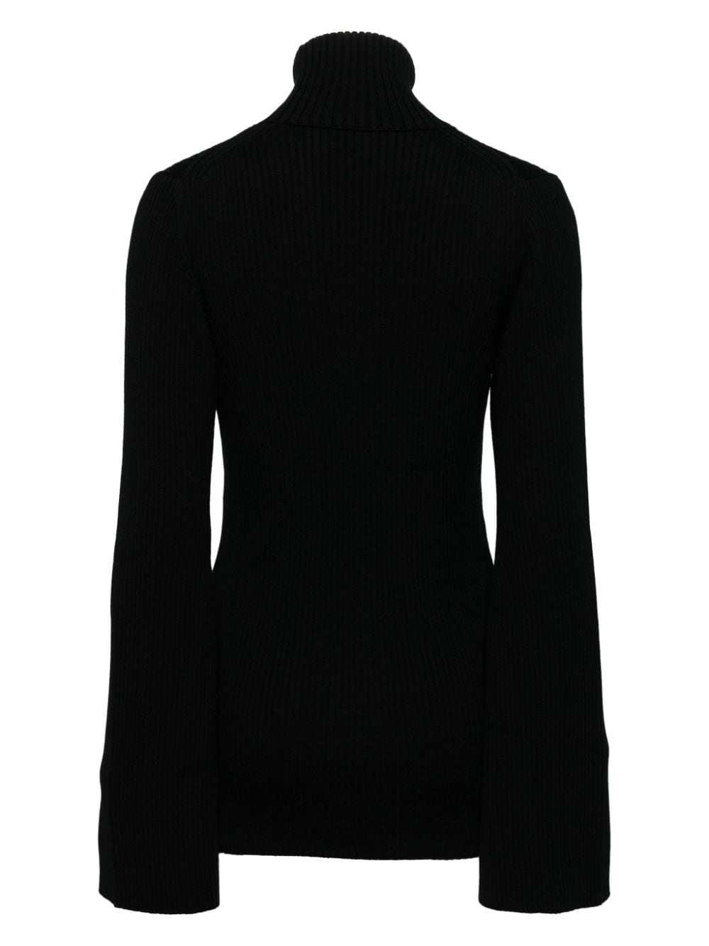 Junya Watanabe Roll Neck Wool Blend Sweater In Black